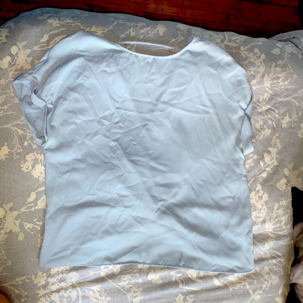 Dynamite open back blue t shirt